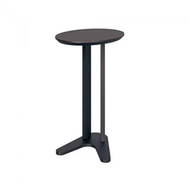 Imagem de Mesa Lateral Em Mdf 60 Cm Preto Fosco Tb604pf Dalla Costa
