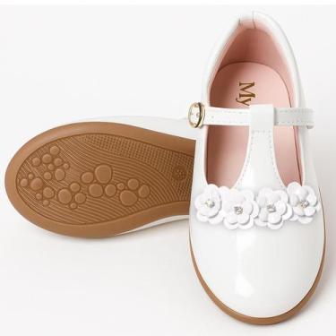 Imagem de Sapatilha Infanto Juvenil Feminina Confortável Estilo Boneca Laço Flor