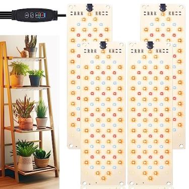 Imagem de Luz de cultivo, painel ultrafino de 40 W para plantas de interior, luzes de cultivo de espectro completo de 316 LEDs para plantas sob armário, lâmpada de cultivo com temporizador de 3/9/12H, 10 níveis