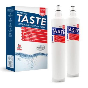 Imagem de Filtro de substituição Clear Choice para LG 5231JA2006A LT600 filtro de água compatível com SGF-LA50 SGF-LB60 RWF1051 WSL-2 filtro de água de geladeira, NSF/ANSI 42, caixa com 2, feito nos EUA
