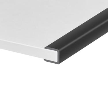 Imagem de Protalwell Guarnição De Borda Borracha, Protetor Autoadesivo Em Formato Canal U Para Compensado, Tábuas Madeira, Material Epdm, Largura Da Ranhura 3/8" (10Mm), Comprimento 10 Pés, Preto