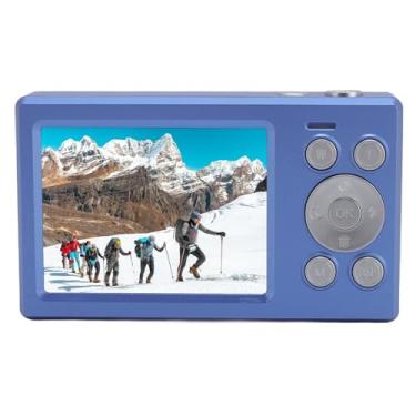 Imagem de Câmera com zoom de 16x, câmera digital de 2,8 polegadas + câmera de tela dupla de 1,4 polegadas HD 1080P, para adolescentes e meninas com diversão ideal no campus escolar (azul)