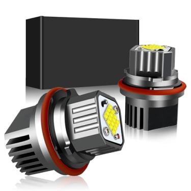 Imagem de APMAT Lâmpada Led Angel Eyes Marcador Branca Compatível Com Bmw Série 1, 5, 6, 7, X3, X5 (E39, E53, E60, E63, E64, E65, E66, E83, E87), 6000K, 10W, 2 Peças