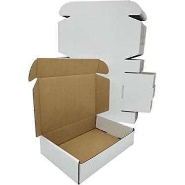 Imagem de ROTCH Caixas De Remessa Pequenas 9X6X2'', Pacote Com 25, Brancas, Papelão Ondulado (M962-25-W)