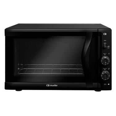 Imagem de Forno Elétrico De Bancada Mueller 50 Litros E Vidro Duplo MFB50F Preto 110V