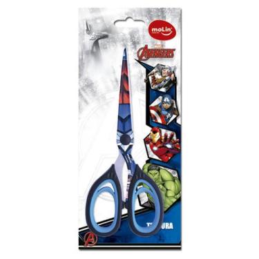 Imagem de Tesoura Lâmina Aço Capitão América Avengers Marvel Molin - Molin do Br
