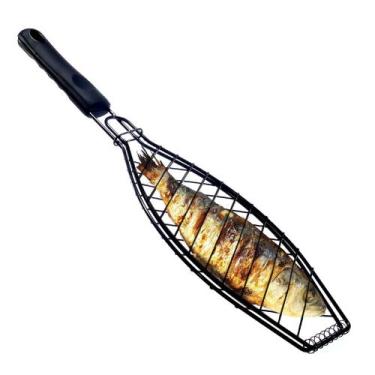 Imagem de Grelha dupla antiaderente para churrasco para peixe - Dynasty