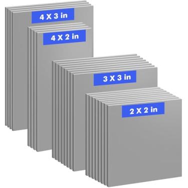 Imagem de Gilprop 24 folhas de carimbo de borracha para máquina de gravação a laser, 4 tamanhos, materiais de corte a laser, folhas de borracha macia cinza para fazer carimbos, design de arte faça você mesmo