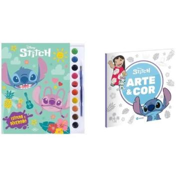 Imagem de Kit Disney - Aquarela - Stitch + Arte e Cor Stitch - Livro de colorir 