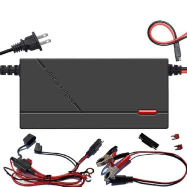 Imagem de Xtuboz Carregador De Bateria Inteligente Lifepo4 2 A E 12 V (14,6 V), Lítio Lipo 12,8 V, Mantenedor Para Carros, Motocicletas, Carrinhos Golfe, Uav, Barcos Pesca Baterias Ciclo Profundo.