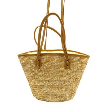 Imagem de Bolsa de Praia Palha Grande Pagani CY-52 - Kingleen, Marrom