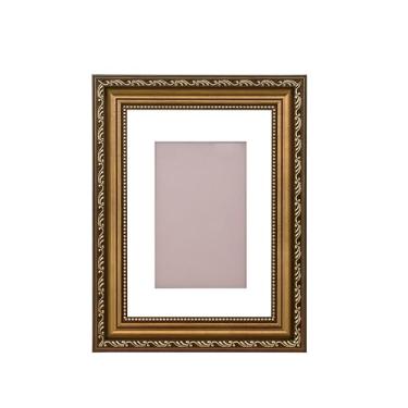 Imagem de ArtXO Moldura de 28 x 35 cm com tapete: molduras 20 x 25 cm com tapete ou molduras de 35 x 28 cm sem tapete, moldura dourada vintage para sala de estar, quarto, decoração de parede de escritório