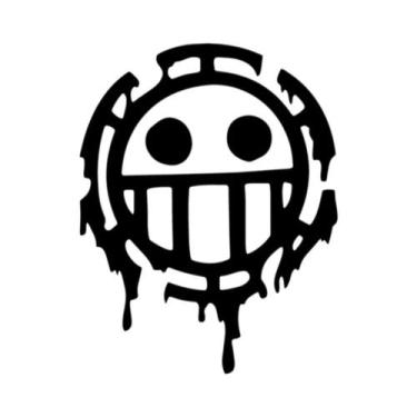 Imagem de Anime Pirata Esqueleto Vinil Decalque Adesivo De Carro Desenho Animado