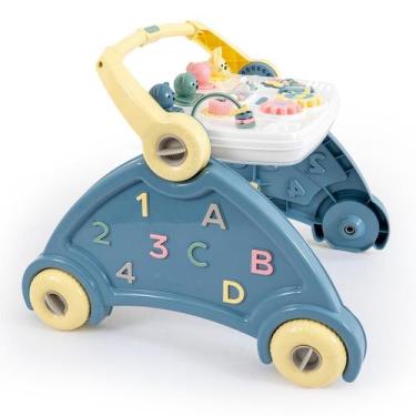 Imagem de Andador Didático Infantil 3 em 1 com Som, Brinquedos Educativos e Alça