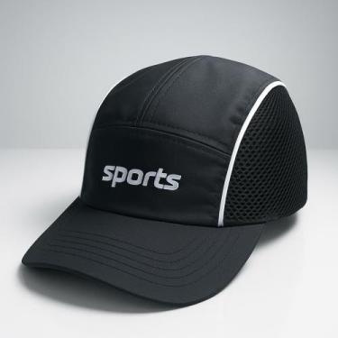 Imagem de Boné Masculino Feminino Esporte Refletivo Aba Curva Corrida Ciclista -