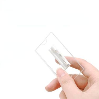 Imagem de Crachá em Acrilico 2mm. Cristal - 7,5 X 4 cm. - PRONTO PRINT