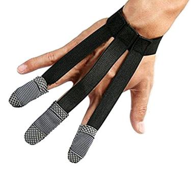 Imagem de Teanfa Archery 3 luvas de tiro com arco de flecha para caça e tiro protetor de dedo recurvo