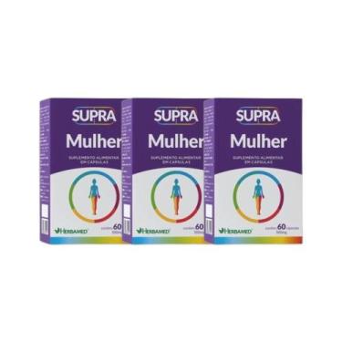 Imagem de Kit 3x Vitamina Supra Mulher 60 cps - HERBAMED