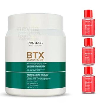 Imagem de Blend Repair Prohall 1kg BTX Capilar +3 Reparador de Pontas