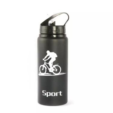 Imagem de Garrafa Squeeze Le Track Alumínio Preto 600ml
