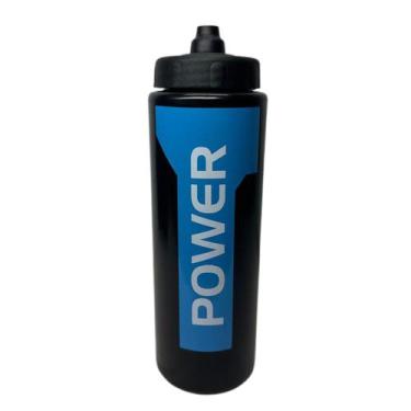 Imagem de Garrafa Água Squeeze 800 ml Bico Automático Power Preta - Futebol Shop