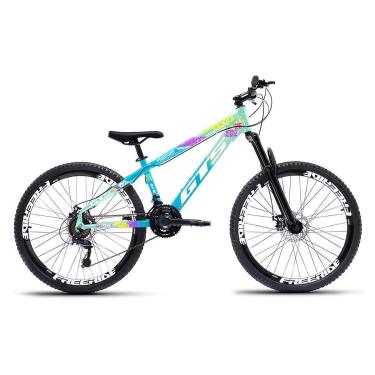 Imagem de Bicicleta GTS Predador Freeride de Grau Aro 26 Freio a Disco 21 Marchas Cambios Shimano-Unissex