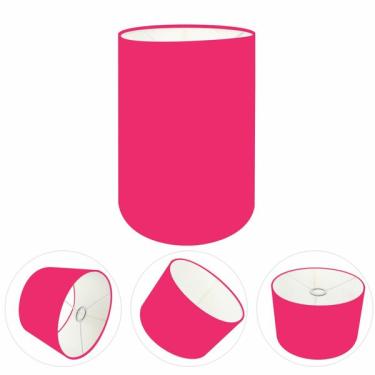 Imagem de Cúpula Abajur Cilíndrica Cp-8006 Ø18x25cm Rosa Pink