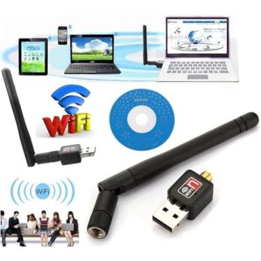 Imagem de Adaptador Wifi Usb Receptor Antena Wireless Pc e Notebook alguns modelos de Smart TV (verificar compatibilidade)