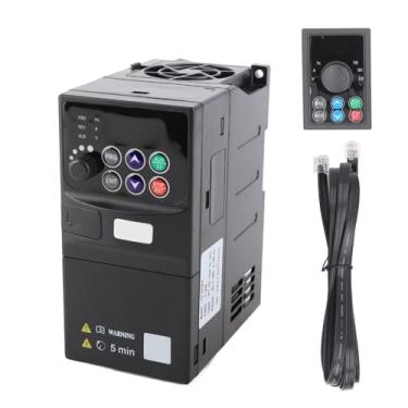 Imagem de 2.2KW Vector Freqüência Conversor Inversor de Frequência Variável 3 Fase 320 460V Entra 0 380V Saí com 1.5m Cabo para Máquinas Industriais Motor Controle ABS Plastic Shell