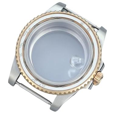 Imagem de FEIYASHI Caixa de relógio de luxo ouro rosa vidro de cristal de safira para NH35 NH34 NH38 ETA2824 Miyota 8215 Movimento Mostrador de 28,5 mm, ETA2824 PT5000 movimento + tampa inferior de vidro 1