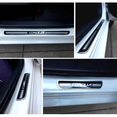 Imagem de Jogo De Soleira Resinada Corolla 2015 A 2018 Escovado - Resitank