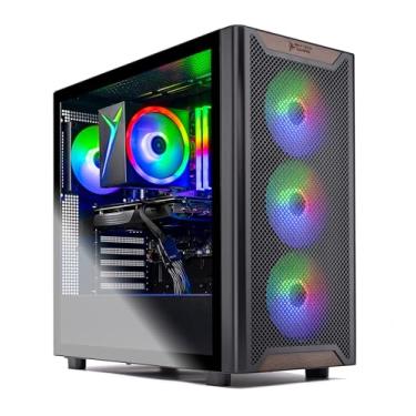 Imagem de Skytech Chronos Gaming PC Desktop, Ryzen 7 5700 3,7 GHz (4.6GHz Turbo), NVIDIA RTX 5060 8GB, SSD NVMe 1TB, 16GB DDR4 RAM 3200, 650W Gold PSU, Wi-Fi, Win 11