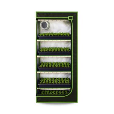 Imagem de Estufa Grow Tenda 60x40x200 Propagação Cultivo Indoor Com Tela Anti Praga Premium Original Grande Barraca Tent Cabine Box Resistente Tecido Mylar 600D Altamente Refletivo Master Plants