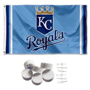 Imagem de Kansas City Royals Powder Blue Banner and Tapestry Wall Tack Pads