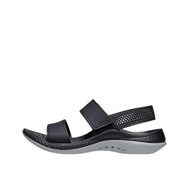 Imagem de Crocs Sandália feminina Literide 360, Preto/cinza claro, 33