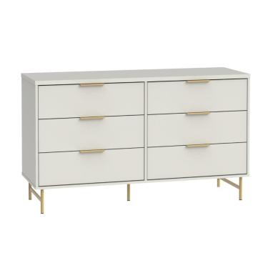 Imagem de Cômoda 6 Gavetas Yves 135 cm Rack Sala de Estar