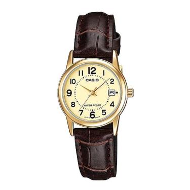 Imagem de Relógio de Pulso Casio Collection Feminino Classico Pequeno Dourado Analógico Casual LTP-V002GL-9BUDF