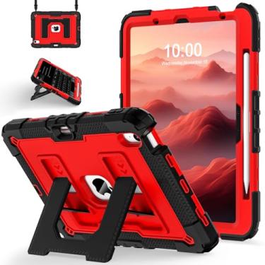 Imagem de WESOROL CASE Capa para iPad Air 11 polegadas M3 (2025) / M2 (2024) iPad Air 5ª (2022)/4ª geração (2020) 10,9 polegadas, capa para iPad Air de grau militar à prova de choque de 11 polegadas para
