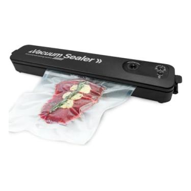 Imagem de Draik, Seladora a Vácuo Doméstica Preta Bivolt com 10 Sacos Vacuum Sealer Embaladora