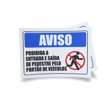 Imagem de Kit 3 Placas sinalização 15x21cm EM PVC PL(223) - Tema: Condomínio Gar