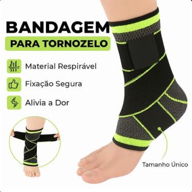 Imagem de Faixa de Compressão Ajustável para Tornozelo para Performance em Atlet