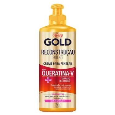 Imagem de Creme de Pentear Niely Gold Reconstrução Potente 250g