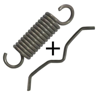 Imagem de Mola Jump Inox 8 Cm 30 Unidades + 15 Ganchos