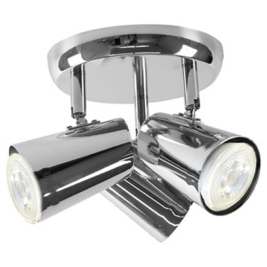 Imagem de Luminária de Teto 3 Spot Sobrepor New Short GU10 (Cromo)