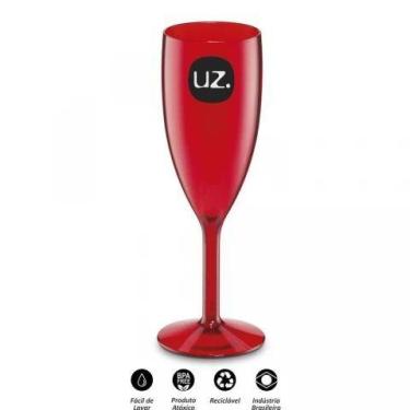 Imagem de Taça Para Champagne Gold 300ml Vermelho Translucido UZ152VM UzUtil