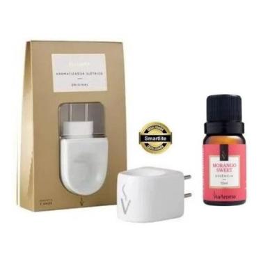 Imagem de Kit Aromatizador Difusor Porcelana Via Aroma + Essência 10ml Madeira N
