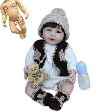 Imagem de Bebê Reborn Menino 55cm Urso Edu - Real Baby Dolls
