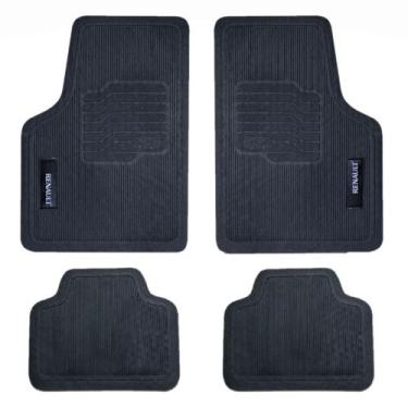 Imagem de Tapete Emborrachado Impermeável Carro Clio Logan Sandero Stepway Megan
