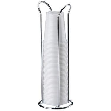 Imagem de Organizador Porta Copos Descartáveis 200ml Aço Cromado - 1148 Future