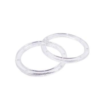 Imagem de Argola Acrílico Transparente 50mm 10pçs 30g - Macall